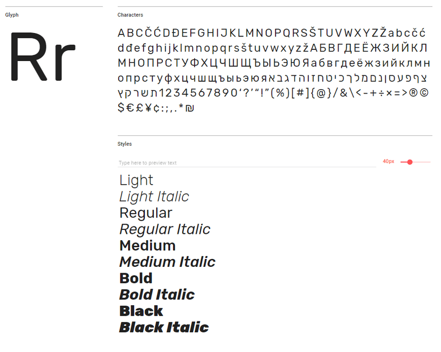 Rubik Font