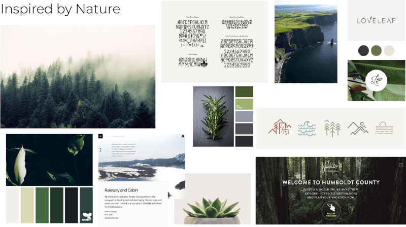 Inspired by Nature mood board